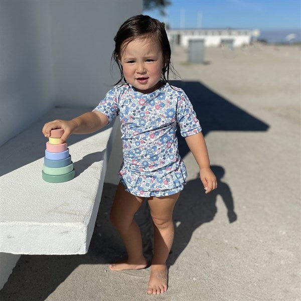 Petit Crabe Betsy B Luna Boatneck Badebluse Liberty© fabric