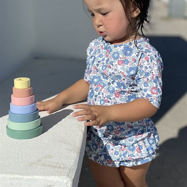 Petit Crabe Betsy B Luna Boatneck Badebluse Liberty© fabric