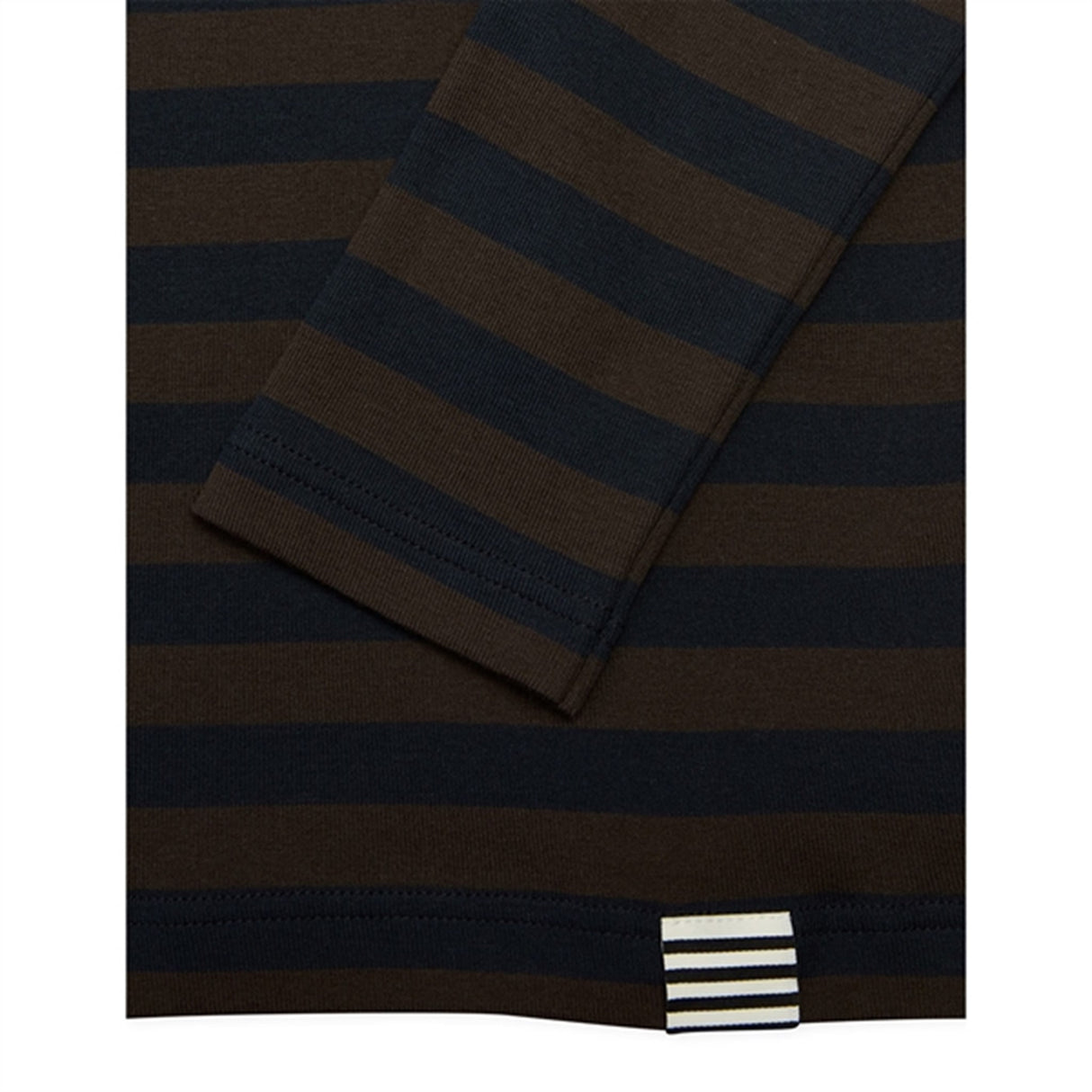 Mads Nørgaard Black Coffee/Sky Captain Midi Rib Tobino Bluse