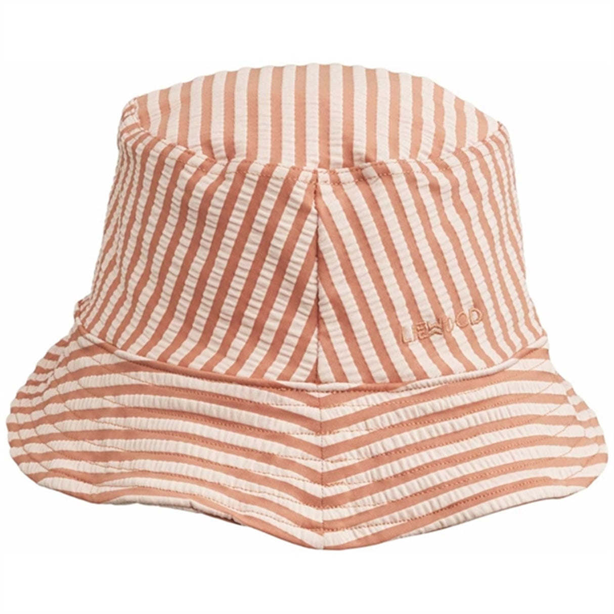 Liewood Matty Stripe Solhat Seersucker Tuscany Rose/Sandy