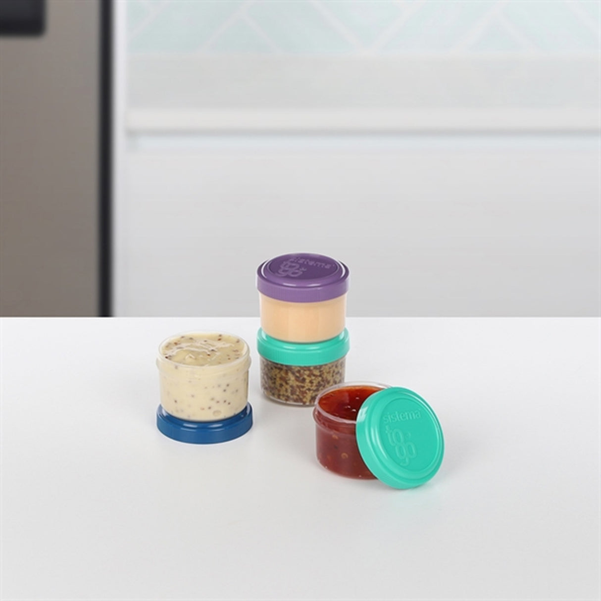 Sistema To Go Dressing Opbevaringsbøtter 35 ml 4-pak