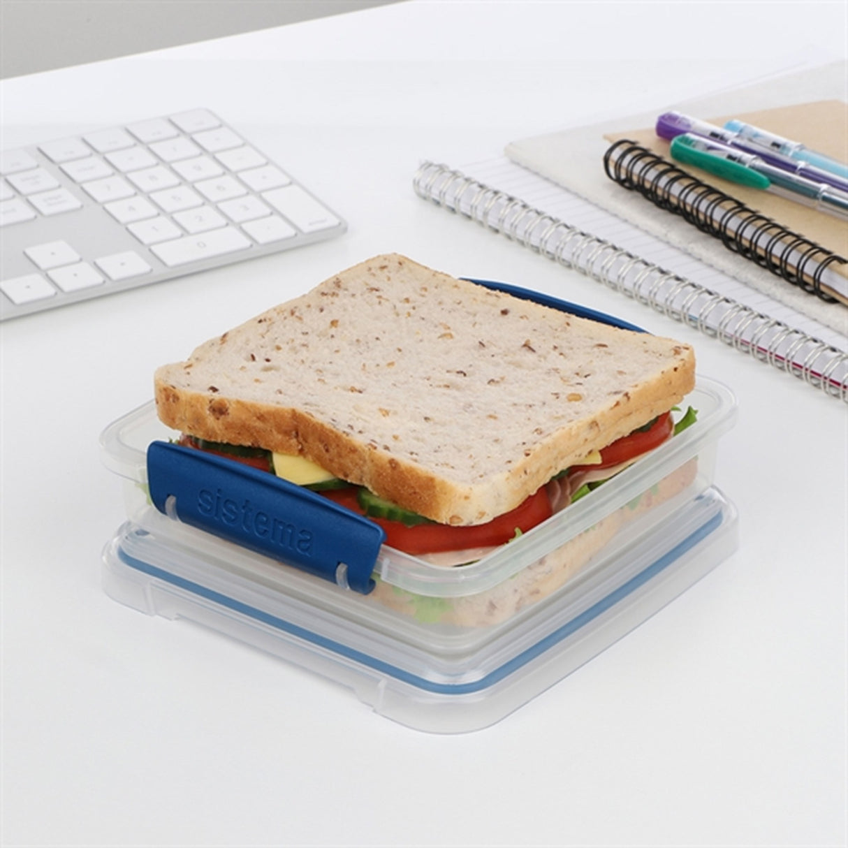 Sistema To Go Sandwich Madkasse 450 ml Ocean Blue