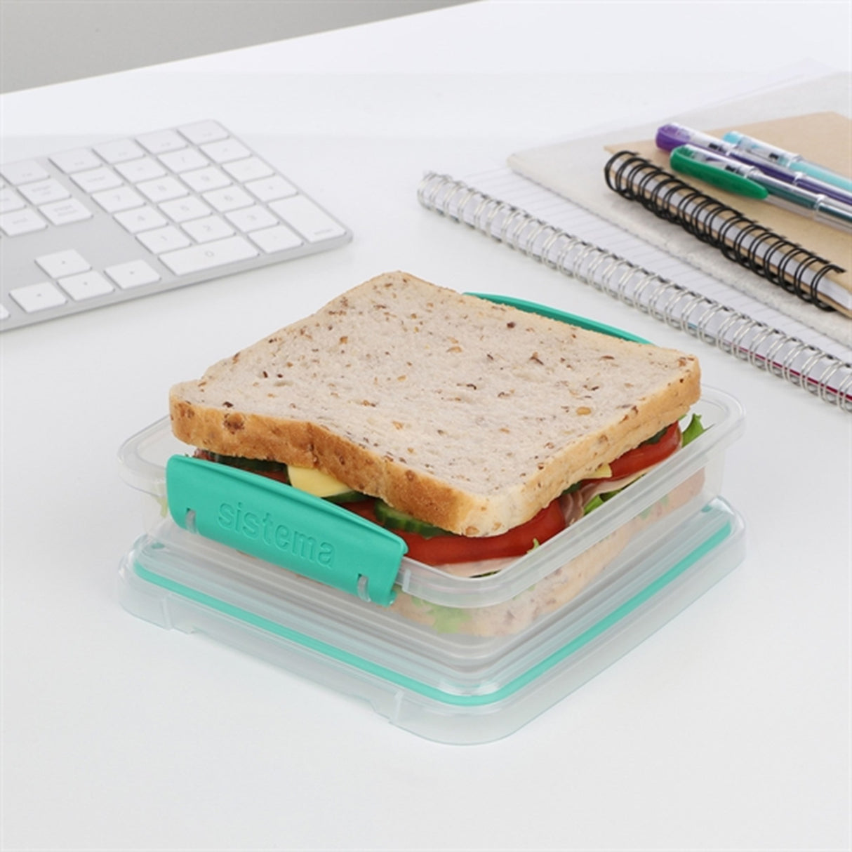 Sistema To Go Sandwich Madkasse 450 ml Minty Teal