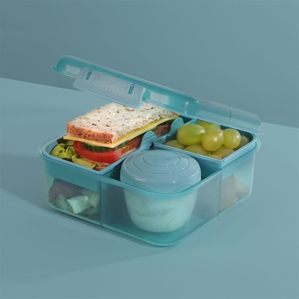Sistema Bento Cube Madkasse 1,25 L Teal Stone