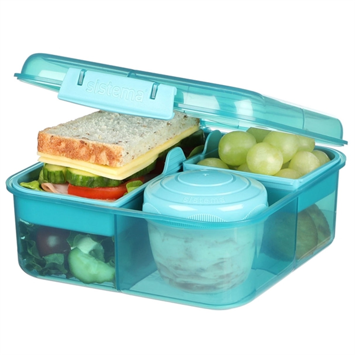 Sistema Bento Cube Madkasse 1,25 L Teal Stone