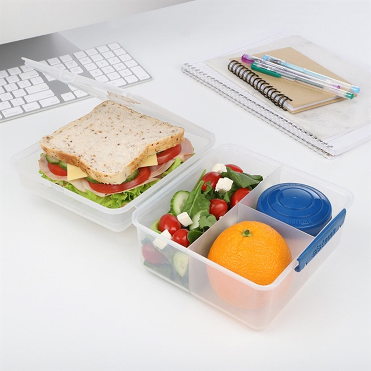 Sistema To Go Lunch Cube Max Madkasse 2 L Ocean Blue