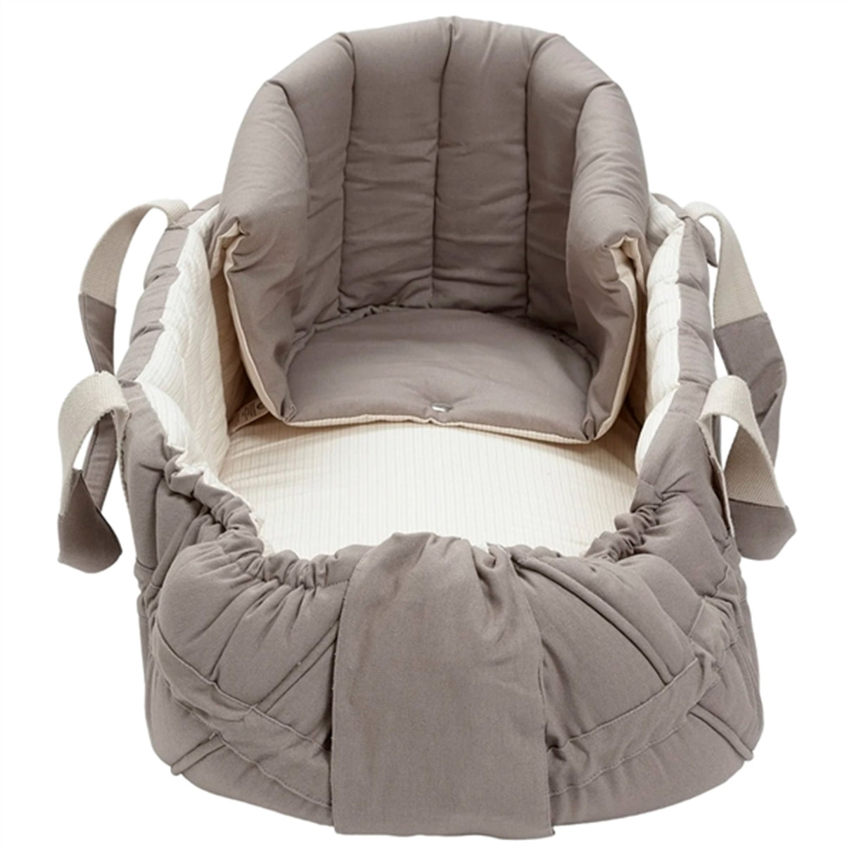 Copenhagen Multifunktionel Kaleche til Babylift Dark Grey Solid w. Creme Stripe