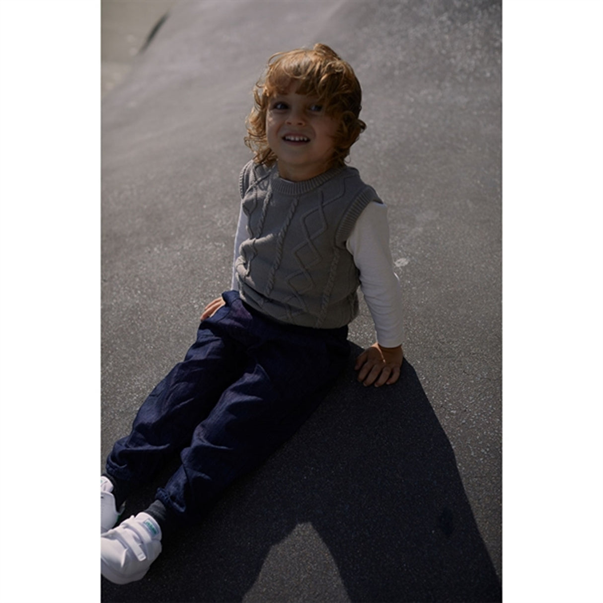 Copenhagen Colors x Luksusbaby Grey Strikket Cable Vest