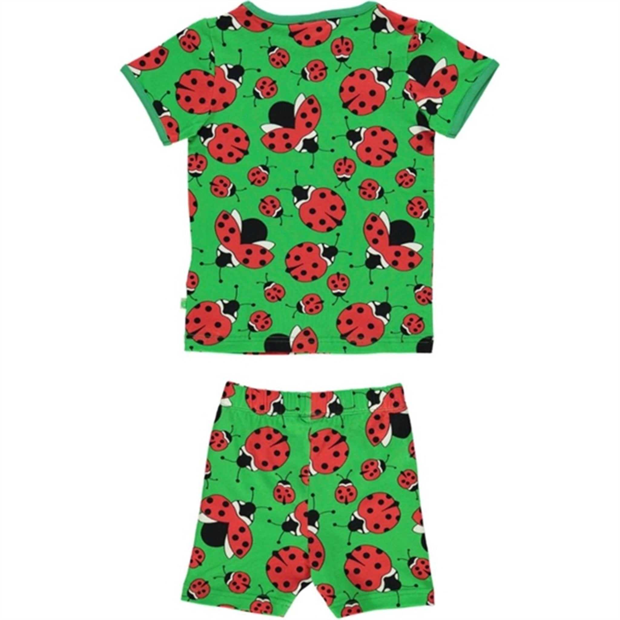 Småfolk Green Ladybird T-shirt & Shorts Sæt