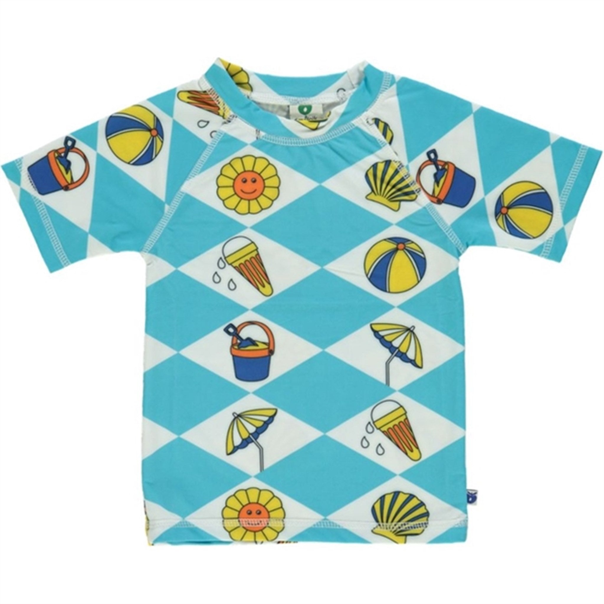Småfolk Blue Atoll Summer Vacation Bade T-shirt