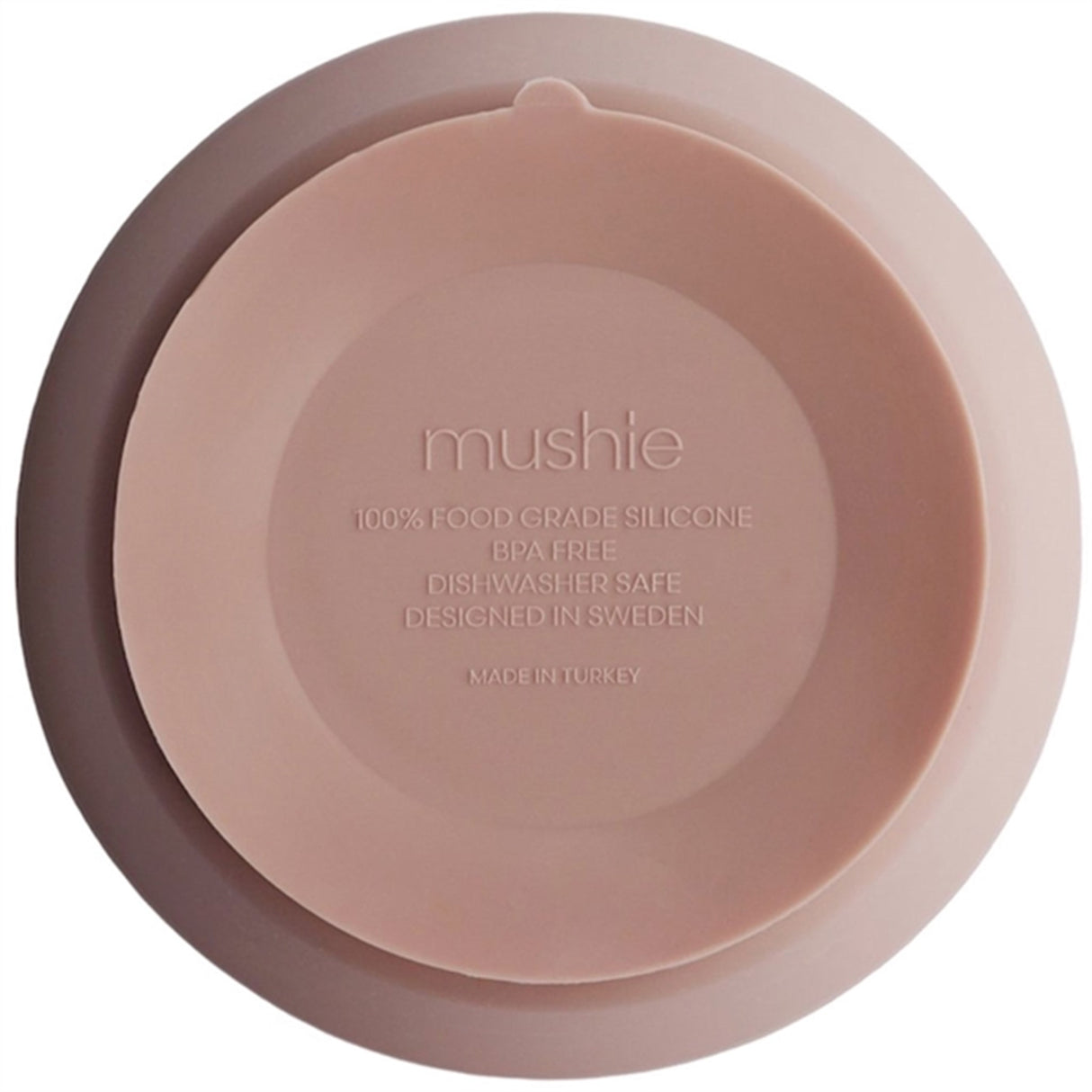 Mushie Silikone Skål Blush