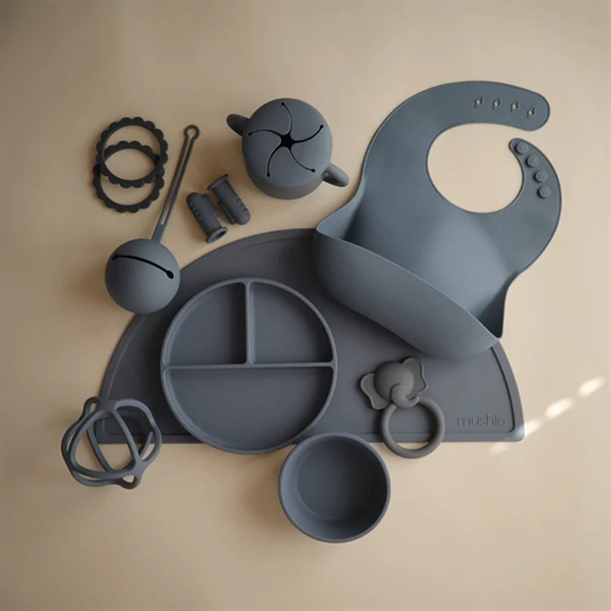 Mushie Silikone Tallerken Tradewinds