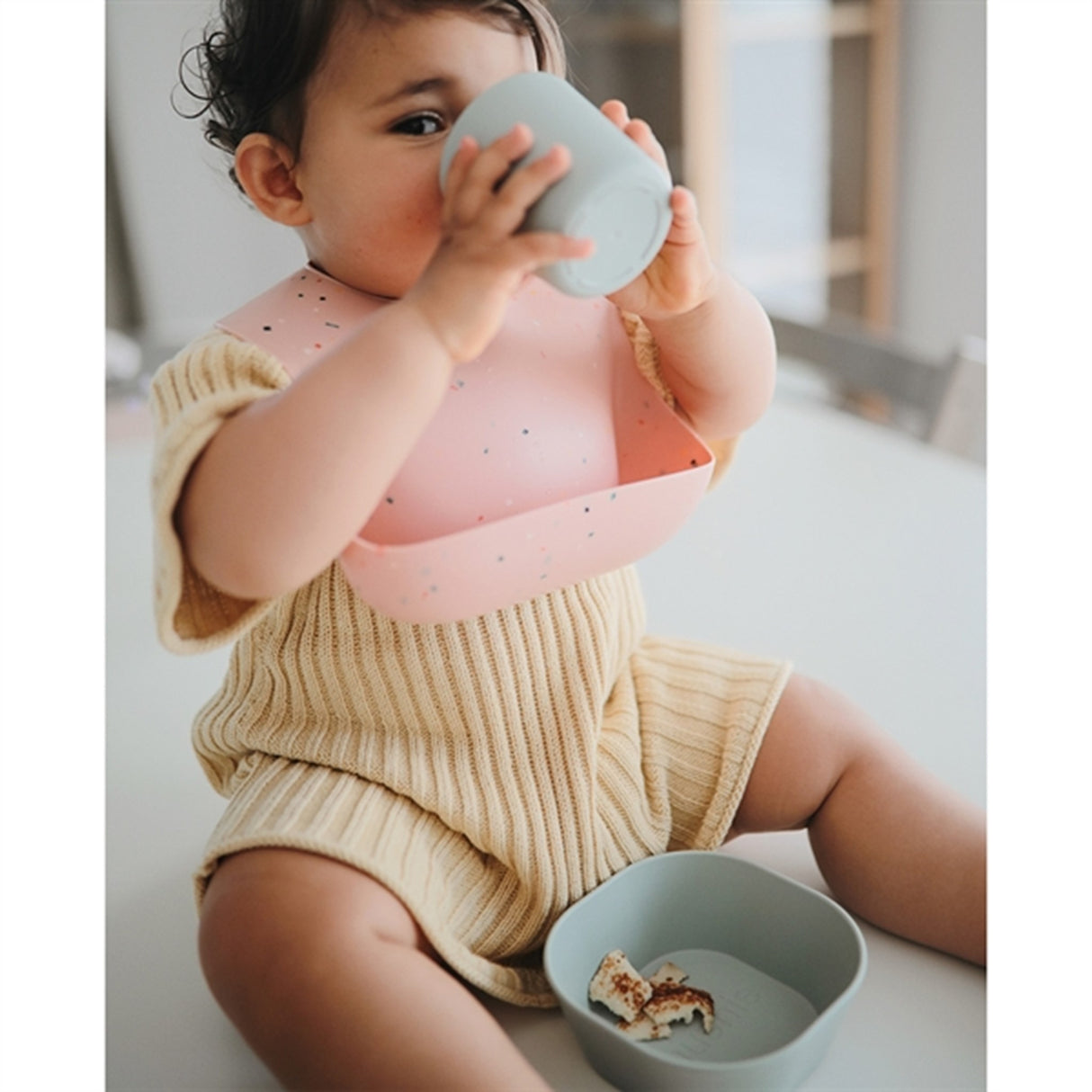 Mushie Kop 2-pak Powder Blue