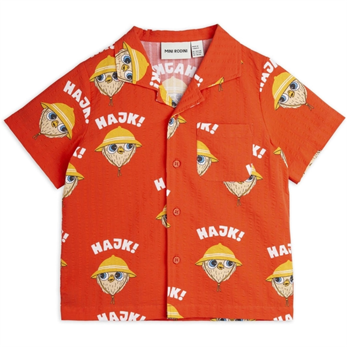 Mini Rodini Red Hike Aop Woven Skjorte