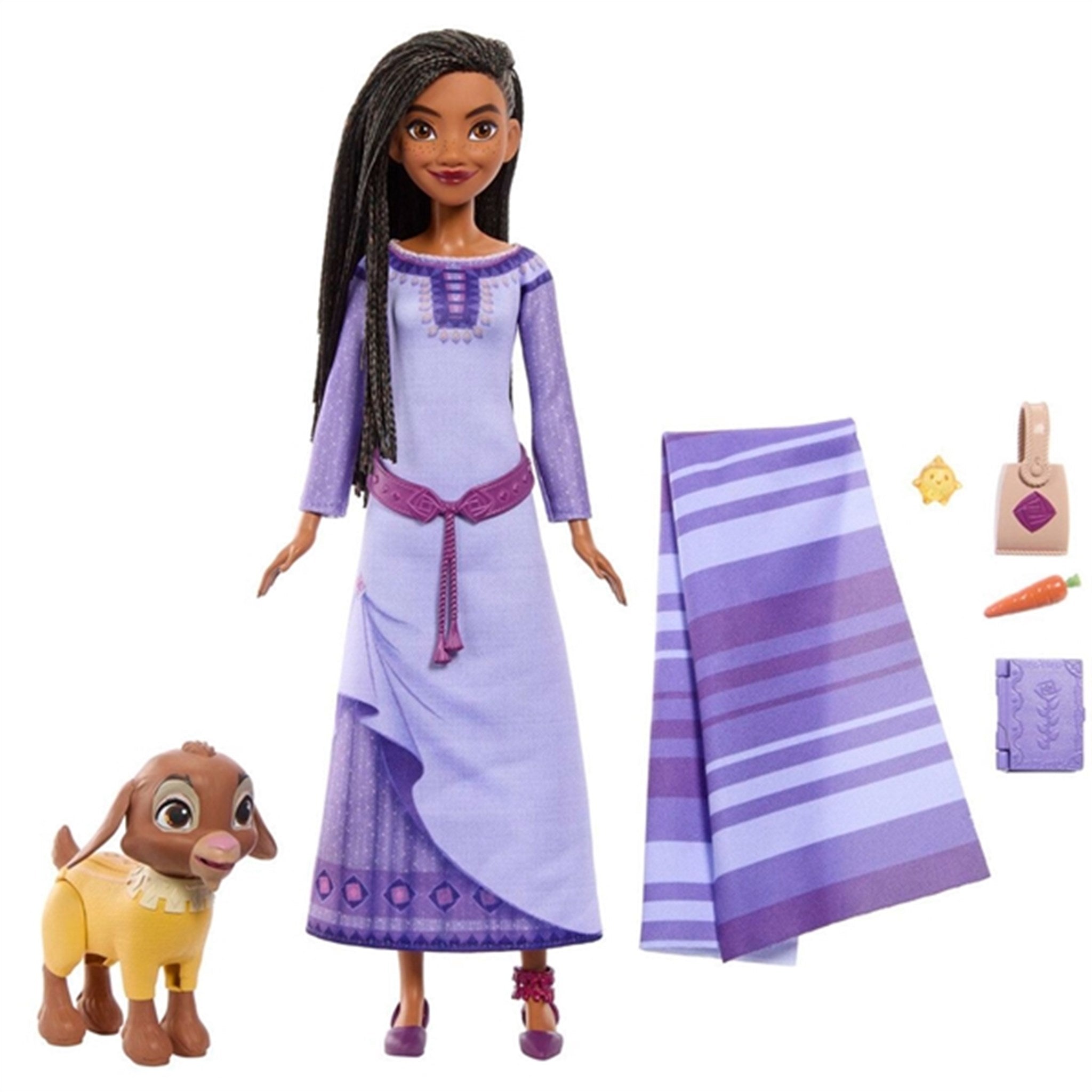 Disney Ønsket Fashion Dukke Asha Rejsesæt