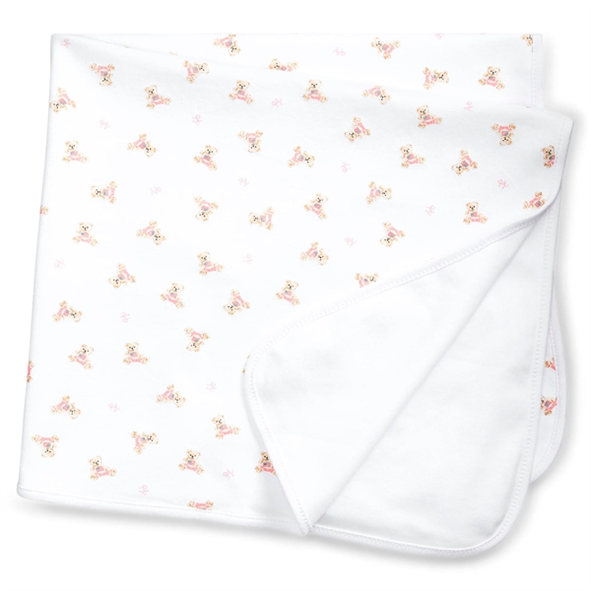 Ralph Lauren Baby Girl Tæppe White/Pink/Multi