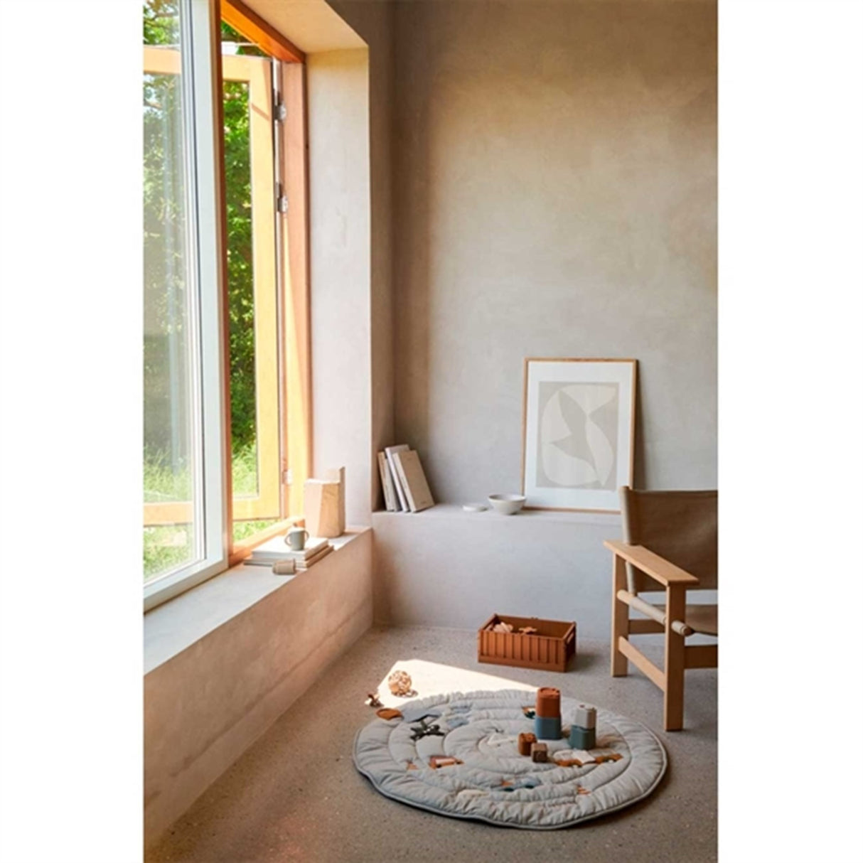 Liewood Gitta Aktivitetstæppe Vehicles Dove Blue Mix