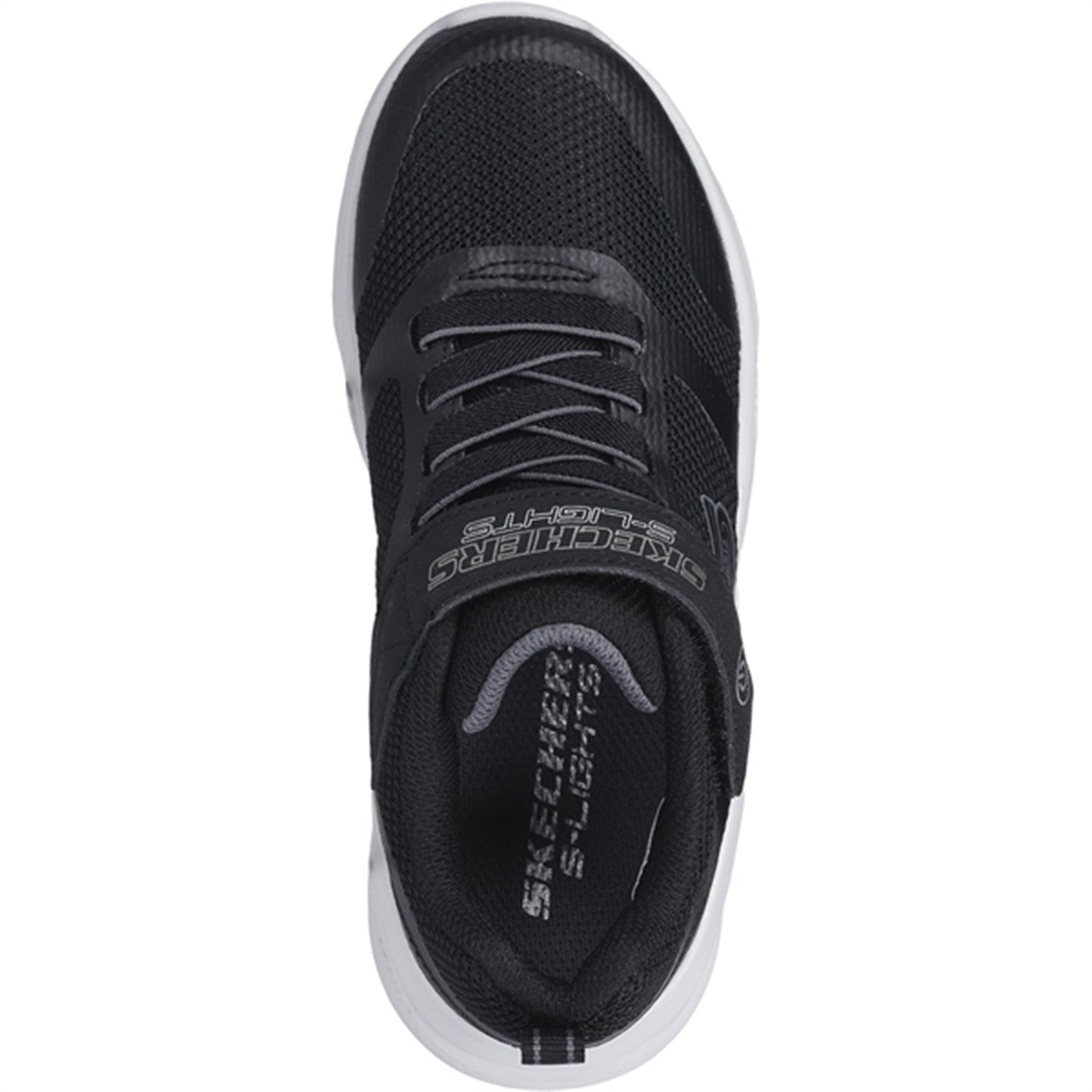 Skechers Boys Skechers Meteor-Lights Sneakers Black Grey 3