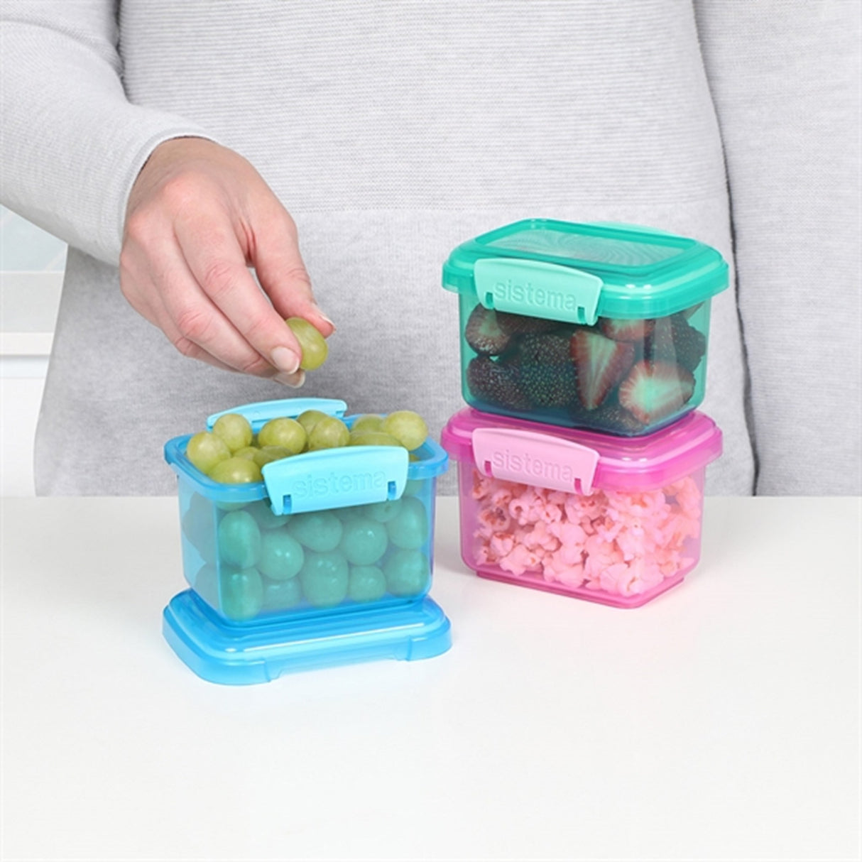 Sistema Opbevaringsbøtter 400 ml 3-pak