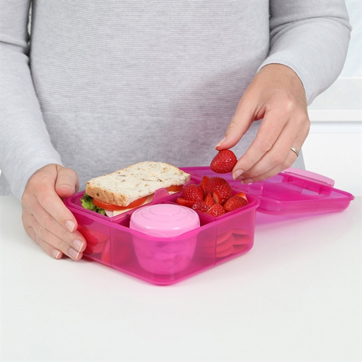 Sistema Bento Cube Madkasse 1,25 L Pink