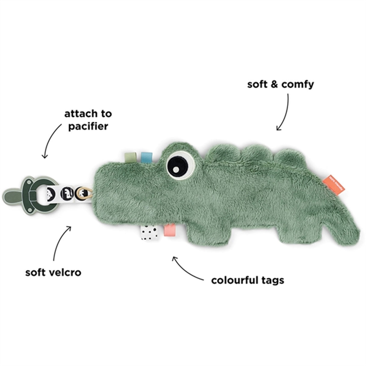 Done by Deer Nusseklud Croco Grøn