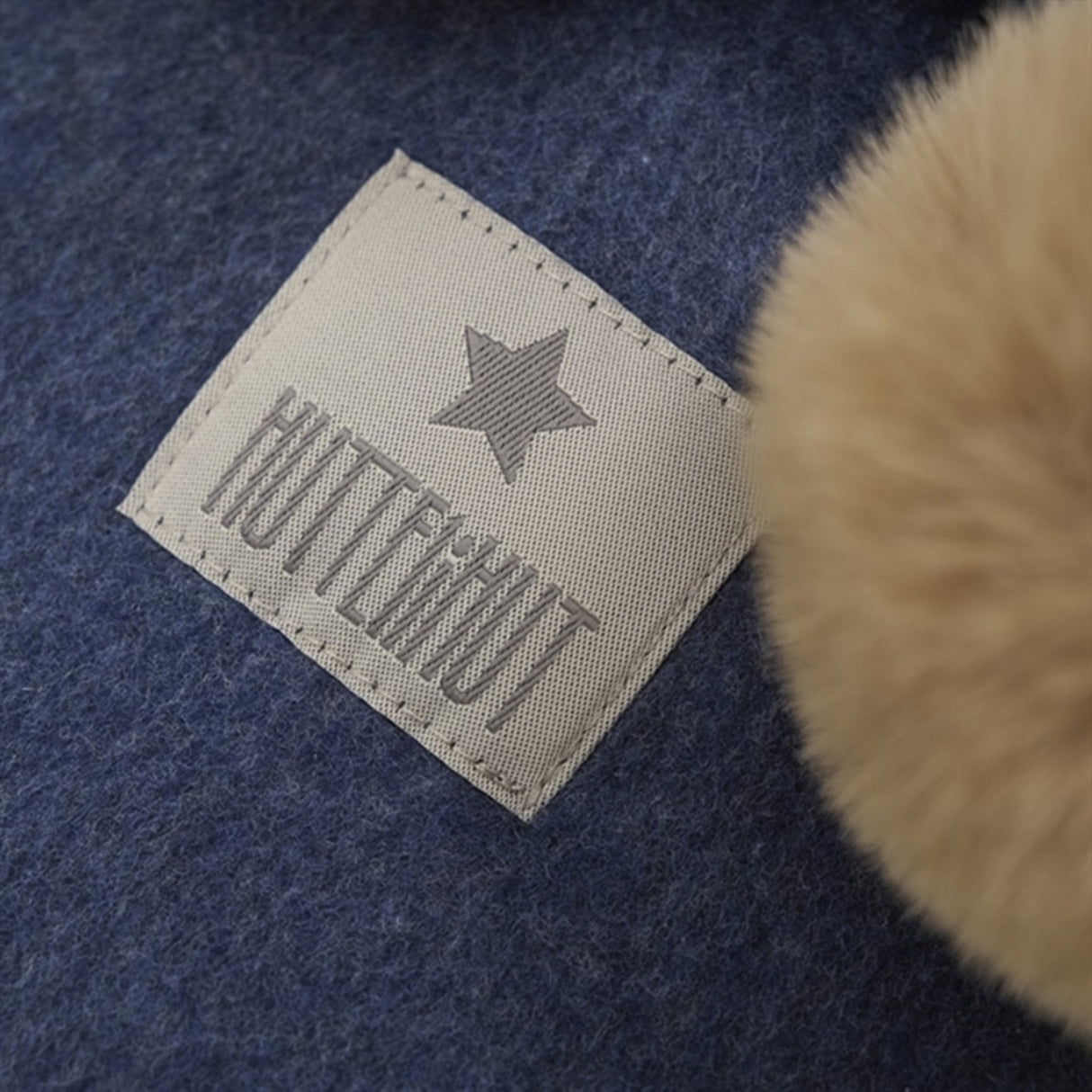 Huttelihut X Luksusbaby Bomuld Fleece Elefanthue Navy