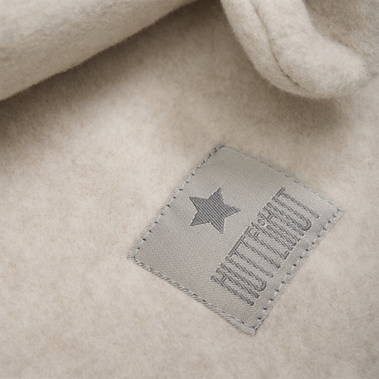 Huttelihut Elefanthue Ører Bomuld Fleece Camel Melange