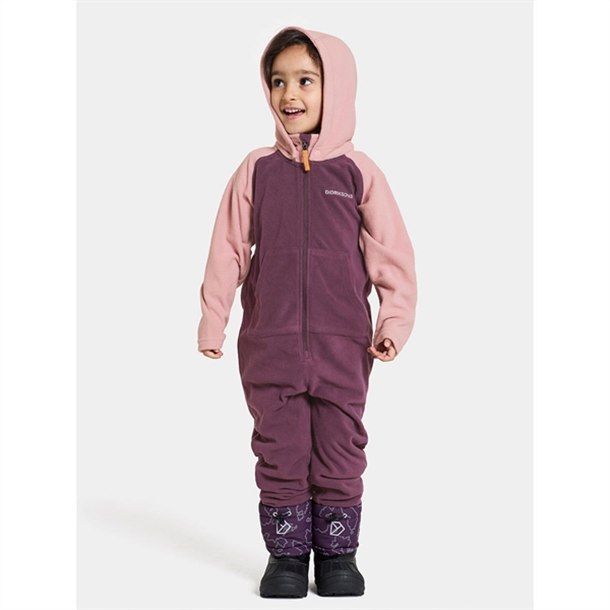 Didriksons Plumb Monte Kids Flecce Onesie