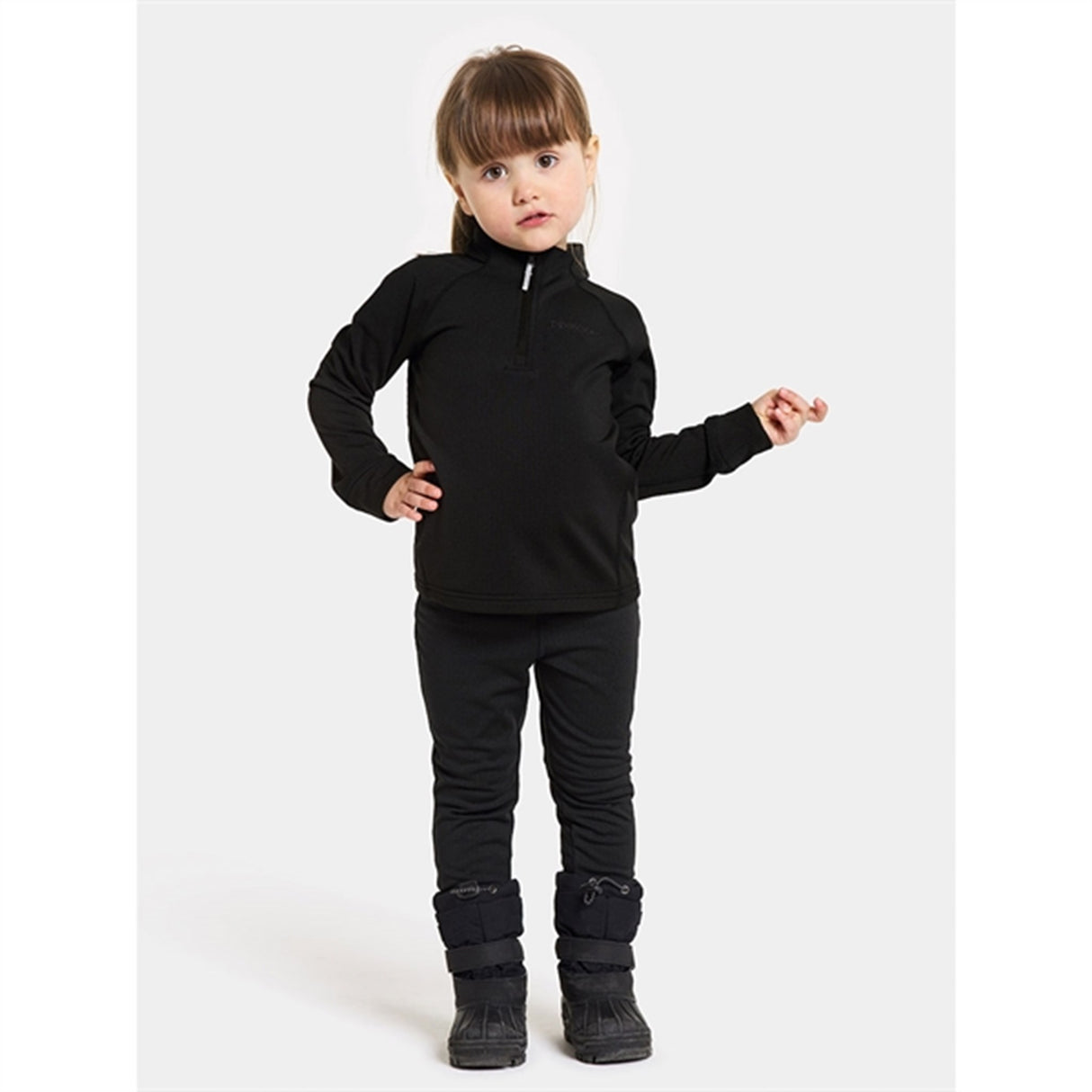 Didriksons Black Jadis Kids Fleece Sæt