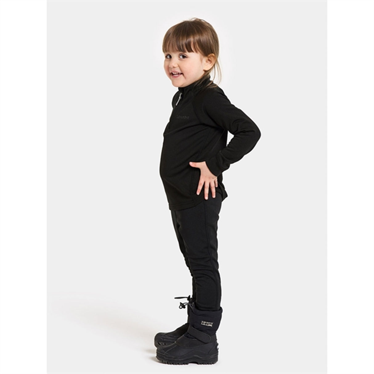 Didriksons Black Jadis Kids Fleece Sæt