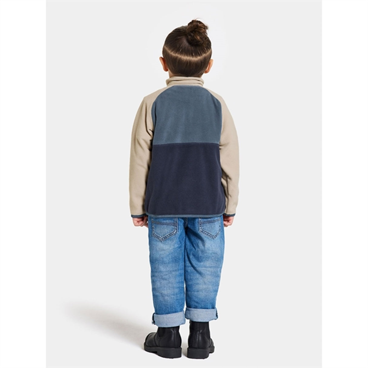Didriksons Navy Monte Kids Fleece Jakke