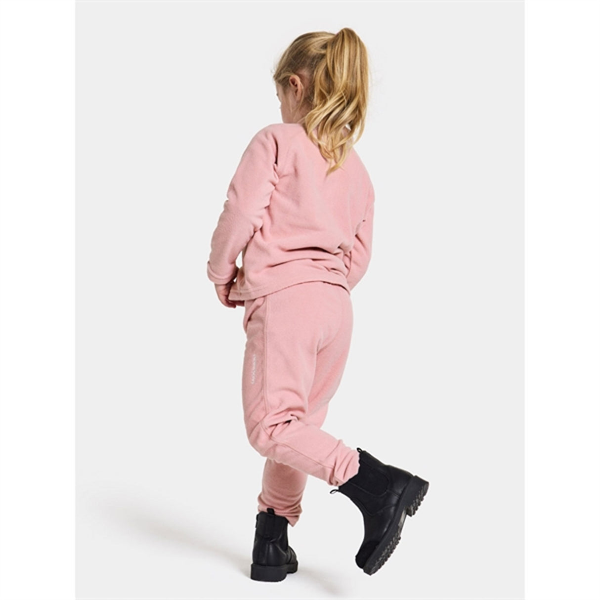 Didriksons Soft Pink Monte Kids Fleece Bukser