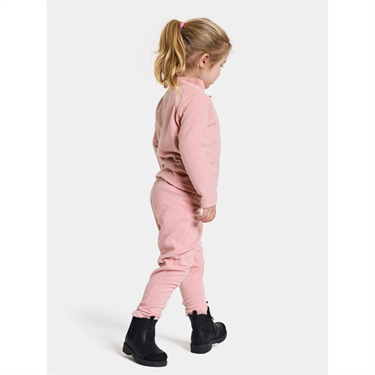 Didriksons Soft Pink Monte Kids Fleece Bukser