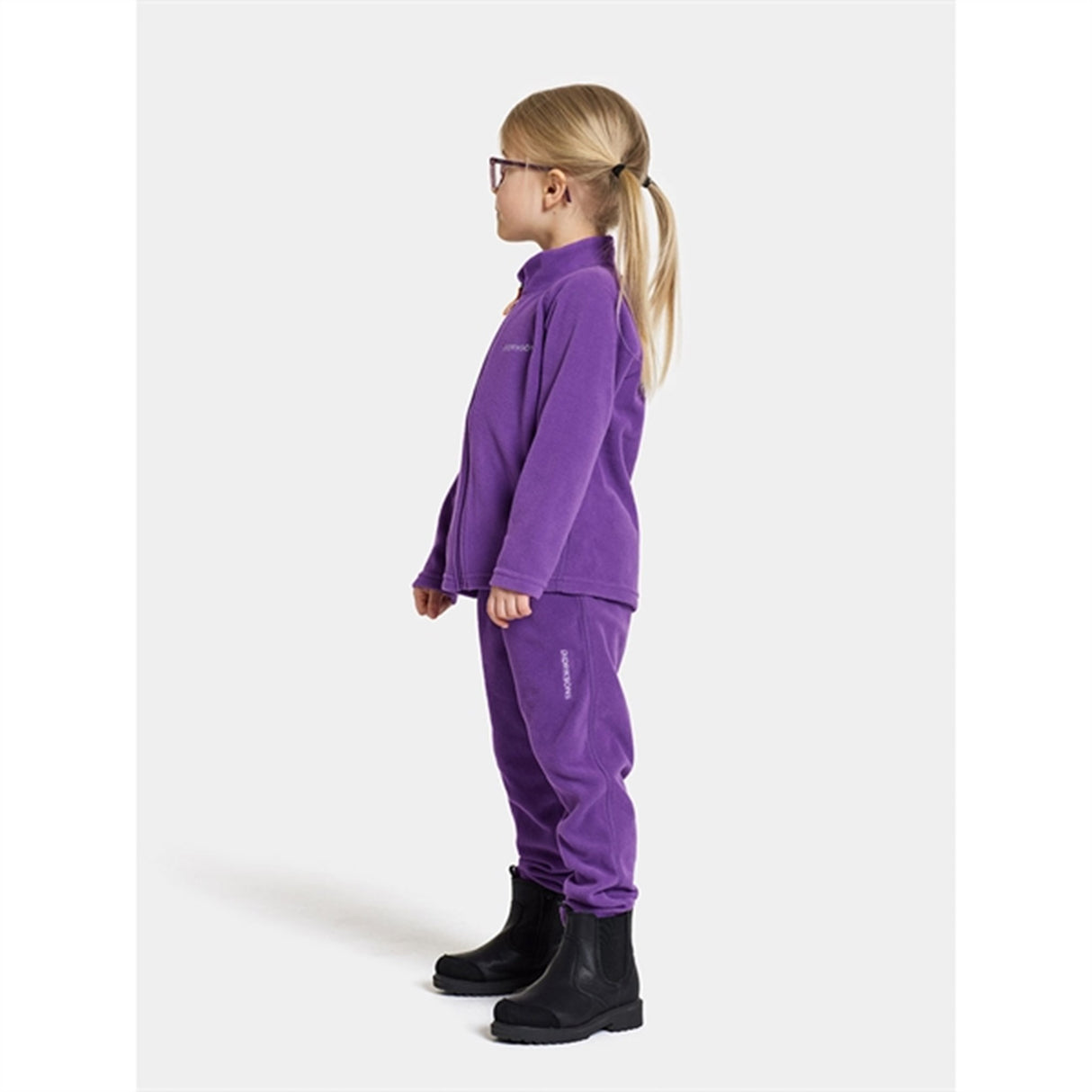 Didriksons Disco Purple Monte Kids Fleece Bukser