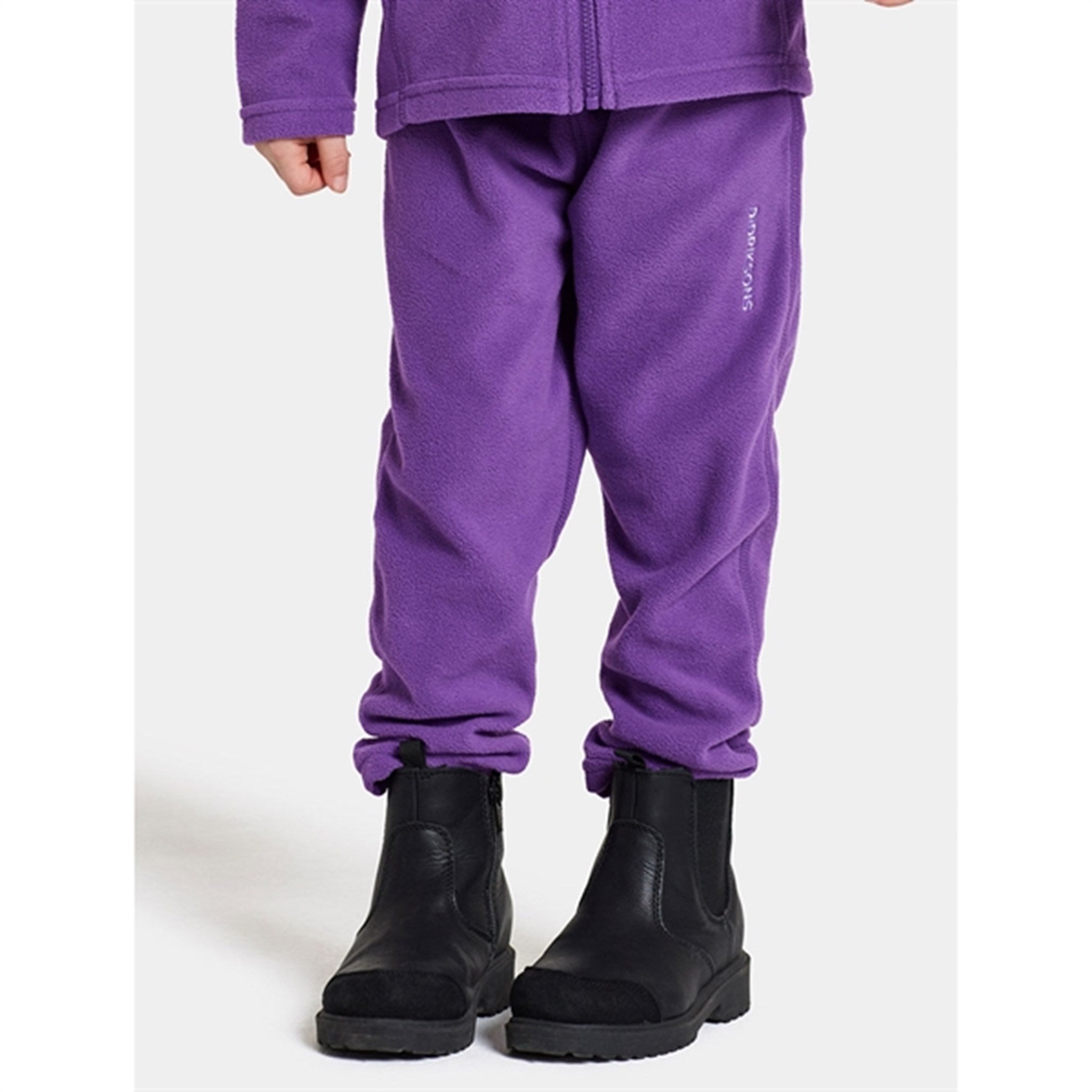 Didriksons Disco Purple Monte Kids Fleece Bukser 2