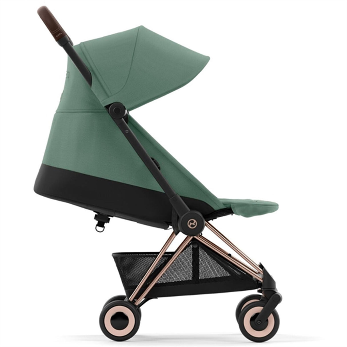 Cybex Coya Klapvogn Rosegold Leaf Green
