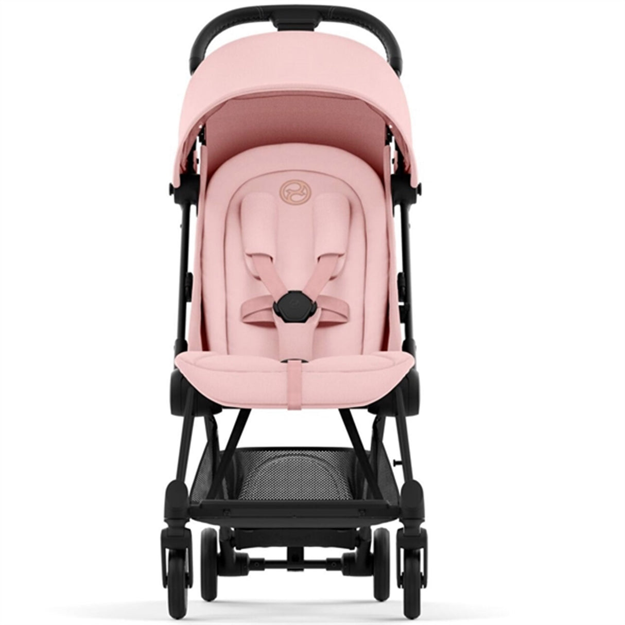 Cybex Coya Klapvogn Matt Black Peach Pink
