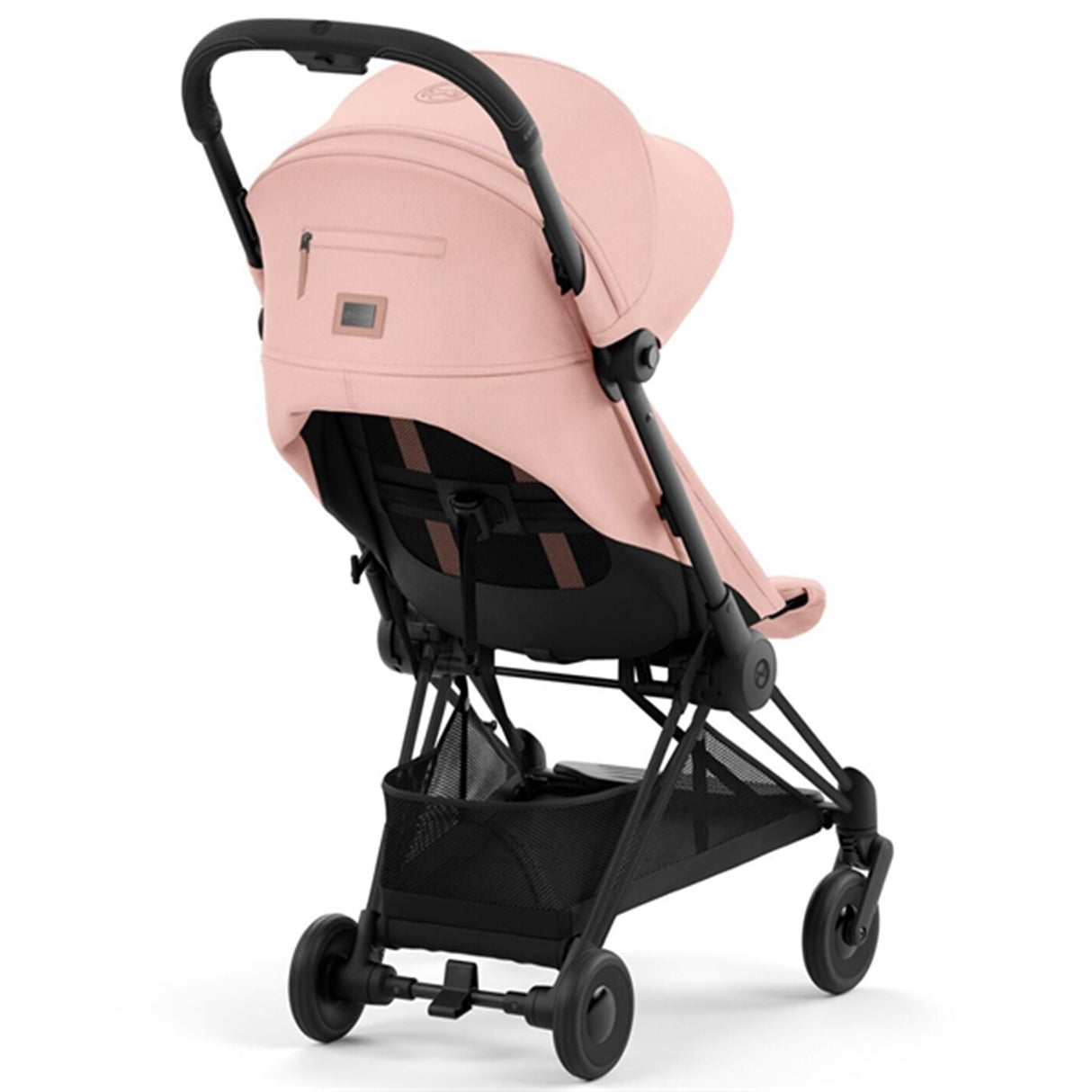 Cybex Coya Klapvogn Matt Black Peach Pink