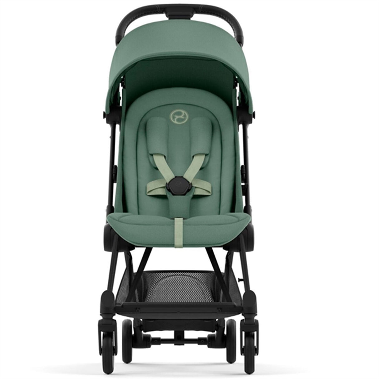 Cybex Coya Klapvogn Matt Black Leaf Green