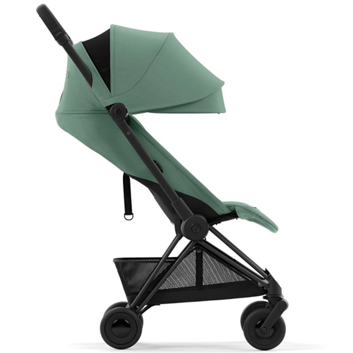 Cybex Coya Klapvogn Matt Black Leaf Green