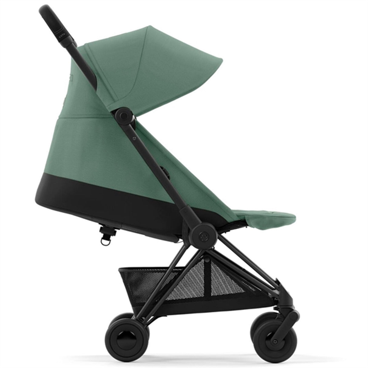 Cybex Coya Klapvogn Matt Black Leaf Green