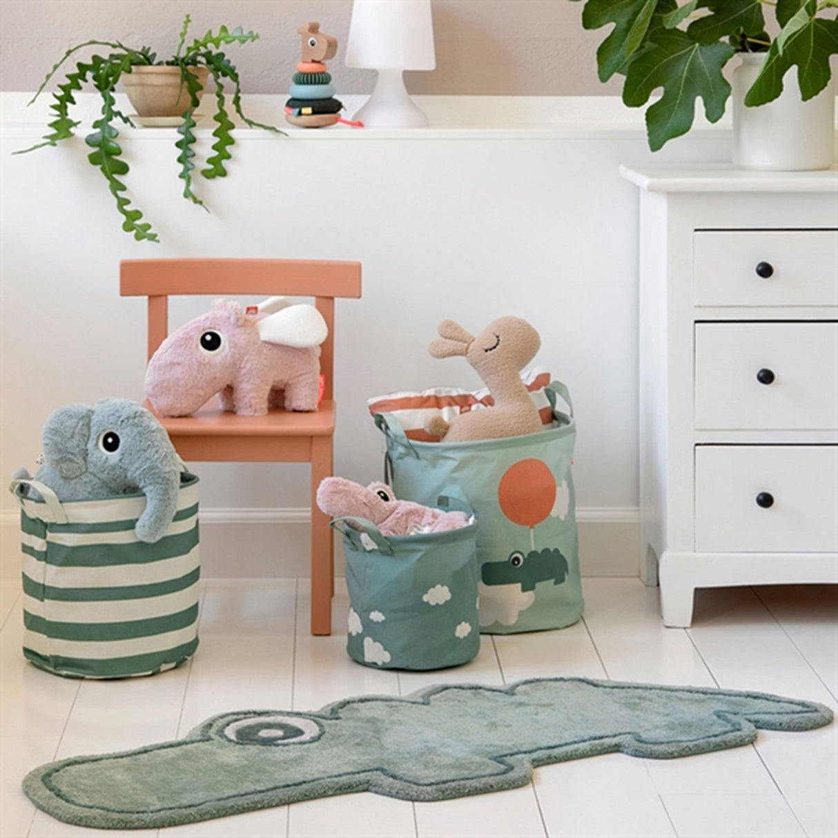 Done by Deer Tæppe Croco Green