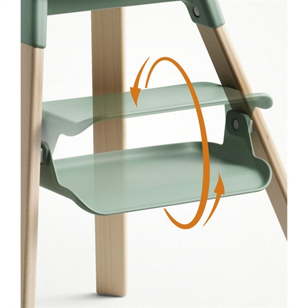 Stokke® Clikk™ Højstol Clover Green Inkl. Transport Taske