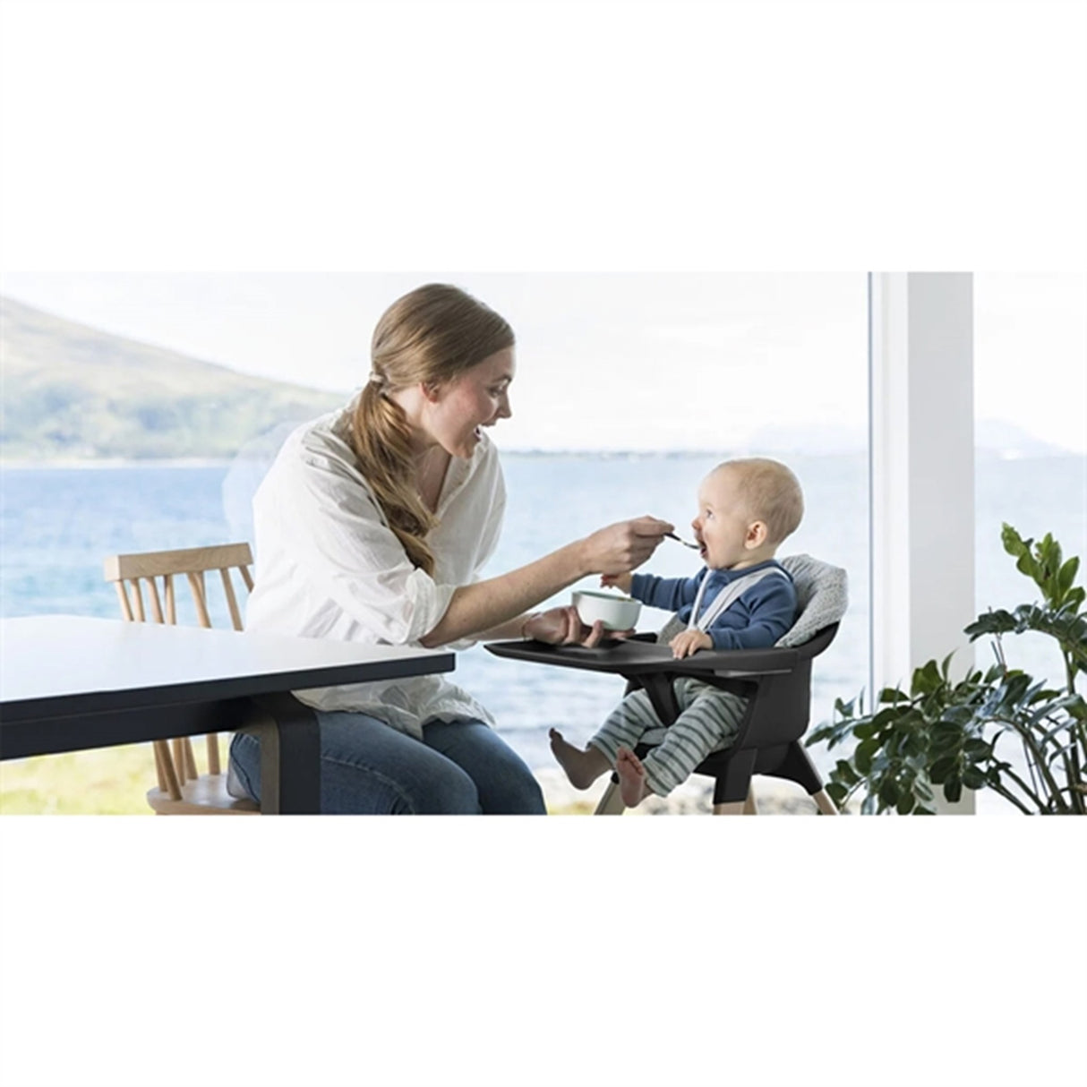Stokke® Clikk™ Højstol Black Natural