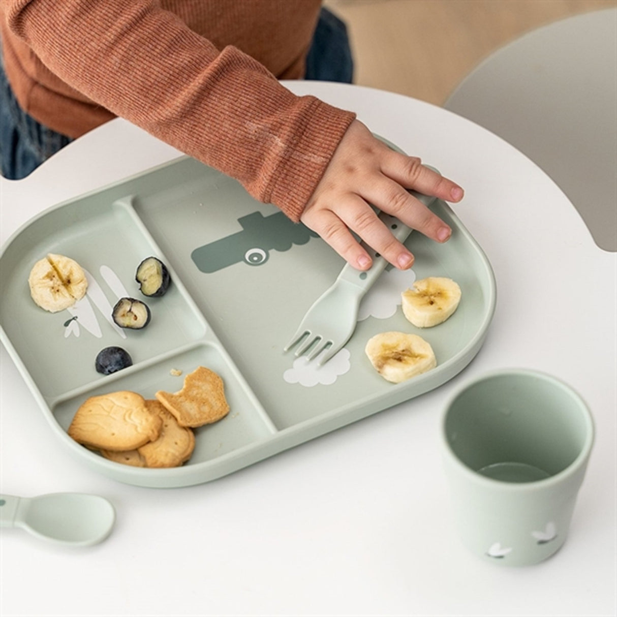 Done by Deer Foodie Mini Kop Croco Green