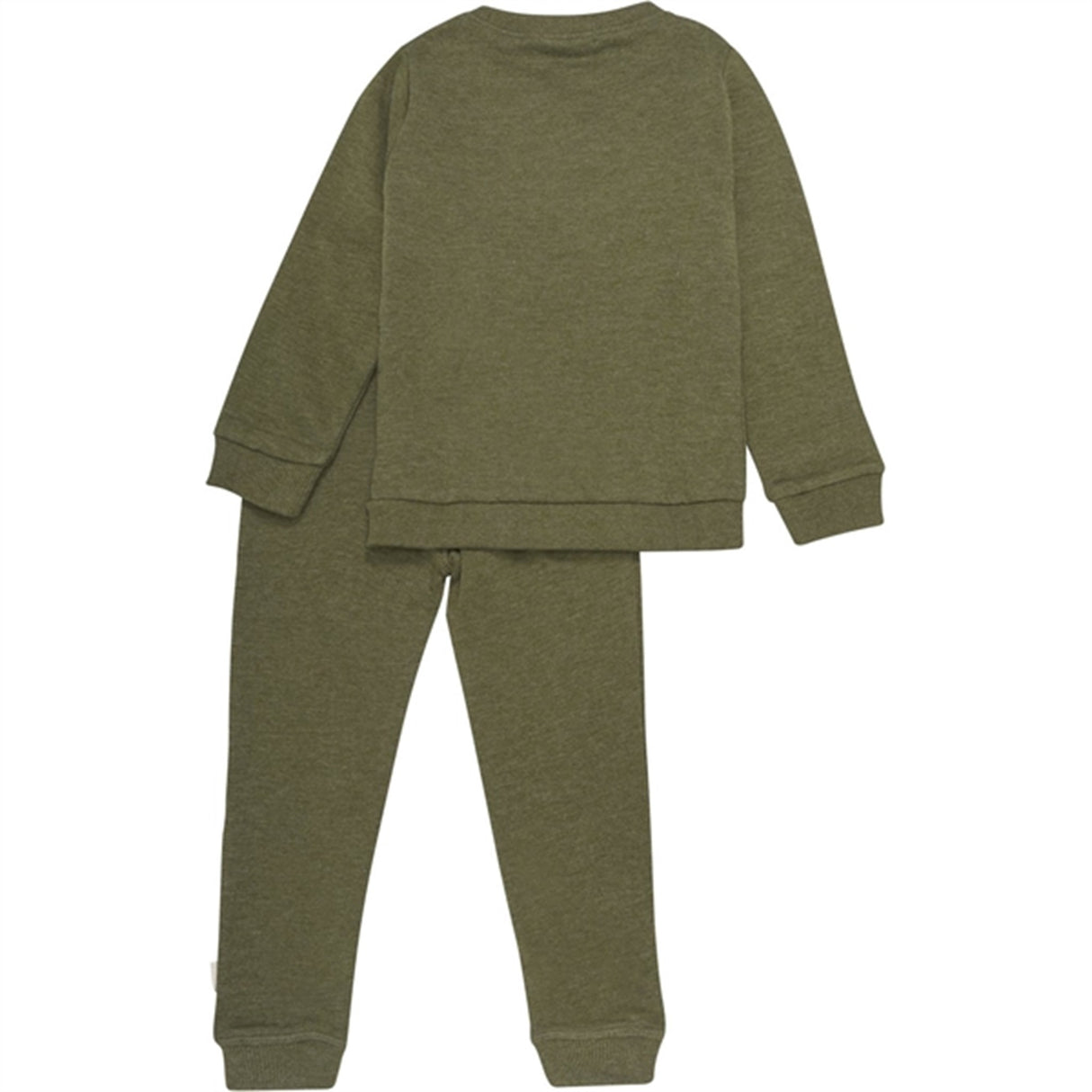 Minymo Dark Olive Sweat Sæt 2-pak NOOS