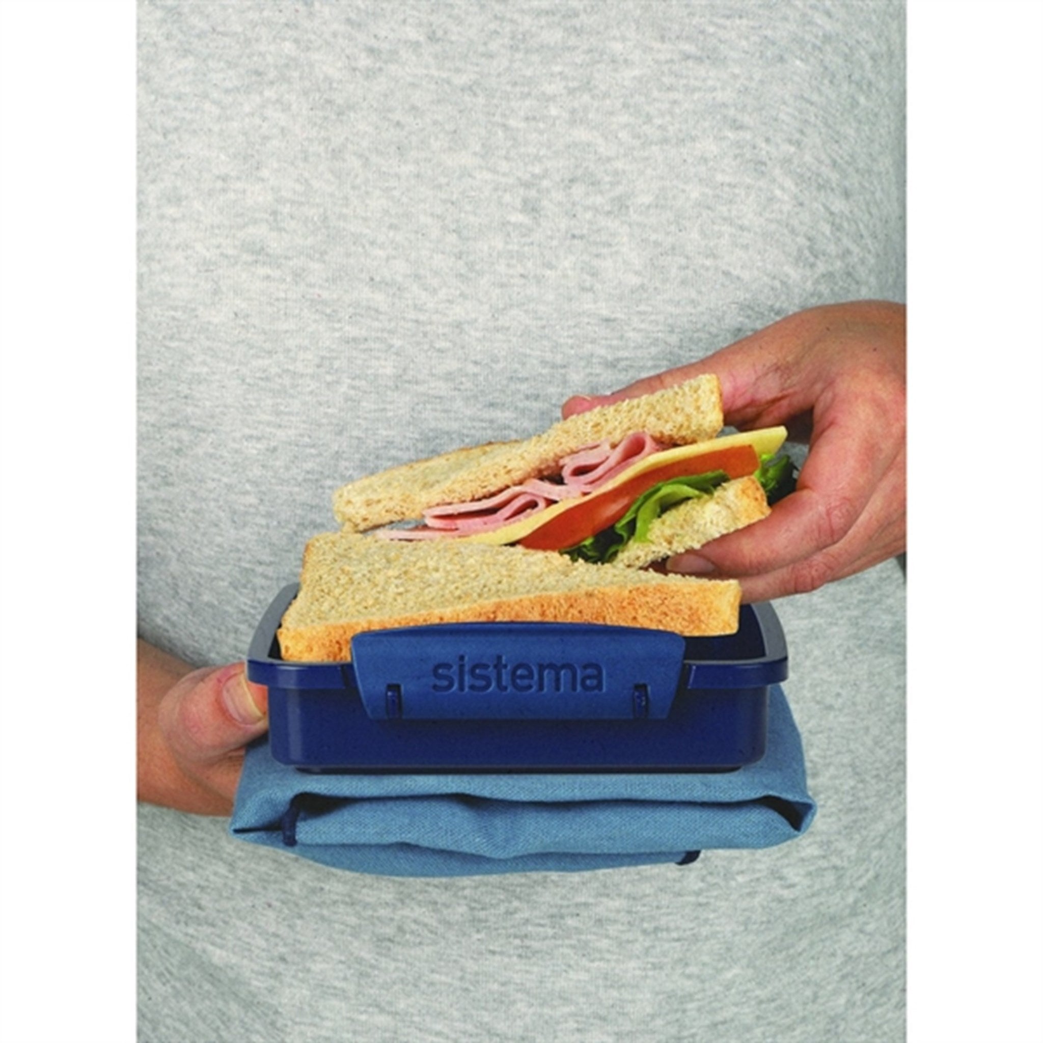Sistema Renew To Go Sandwich Madkasse 450 ml Blå 3