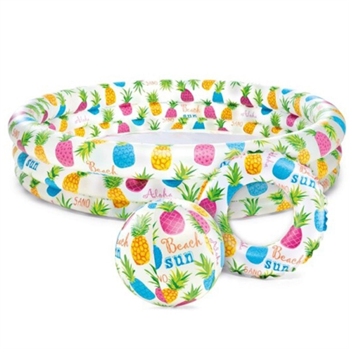 INTEX® Ananas Pool m. Badering og Bold
