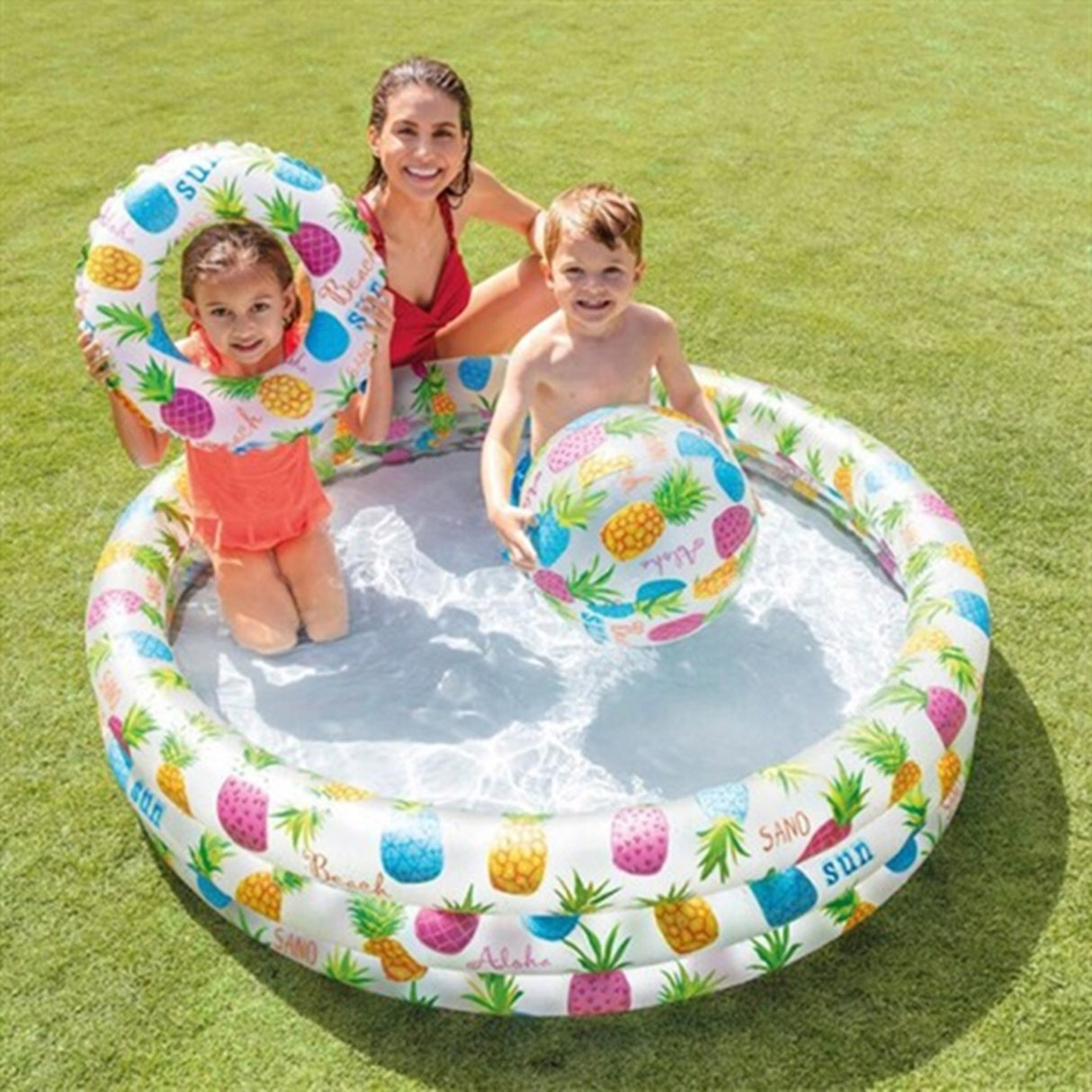 INTEX® Ananas Pool m. Badering og Bold