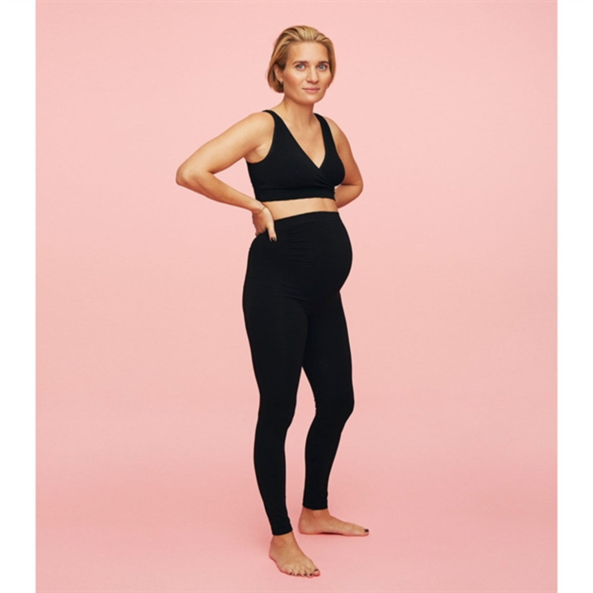 momkind Belly Support Leggings Black